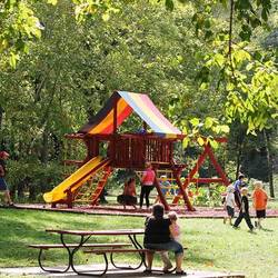 playground and kids playing